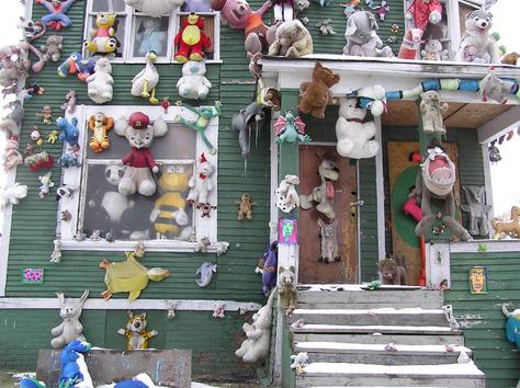 Part of The Heidelberg Project, in which a series of abandoned houses in Detroit are given a new lease of life