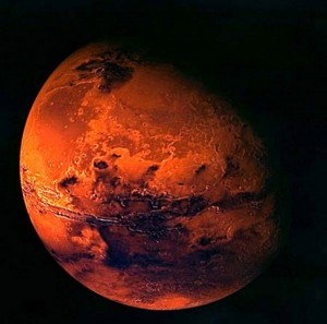 A photo of the red planet, Mars